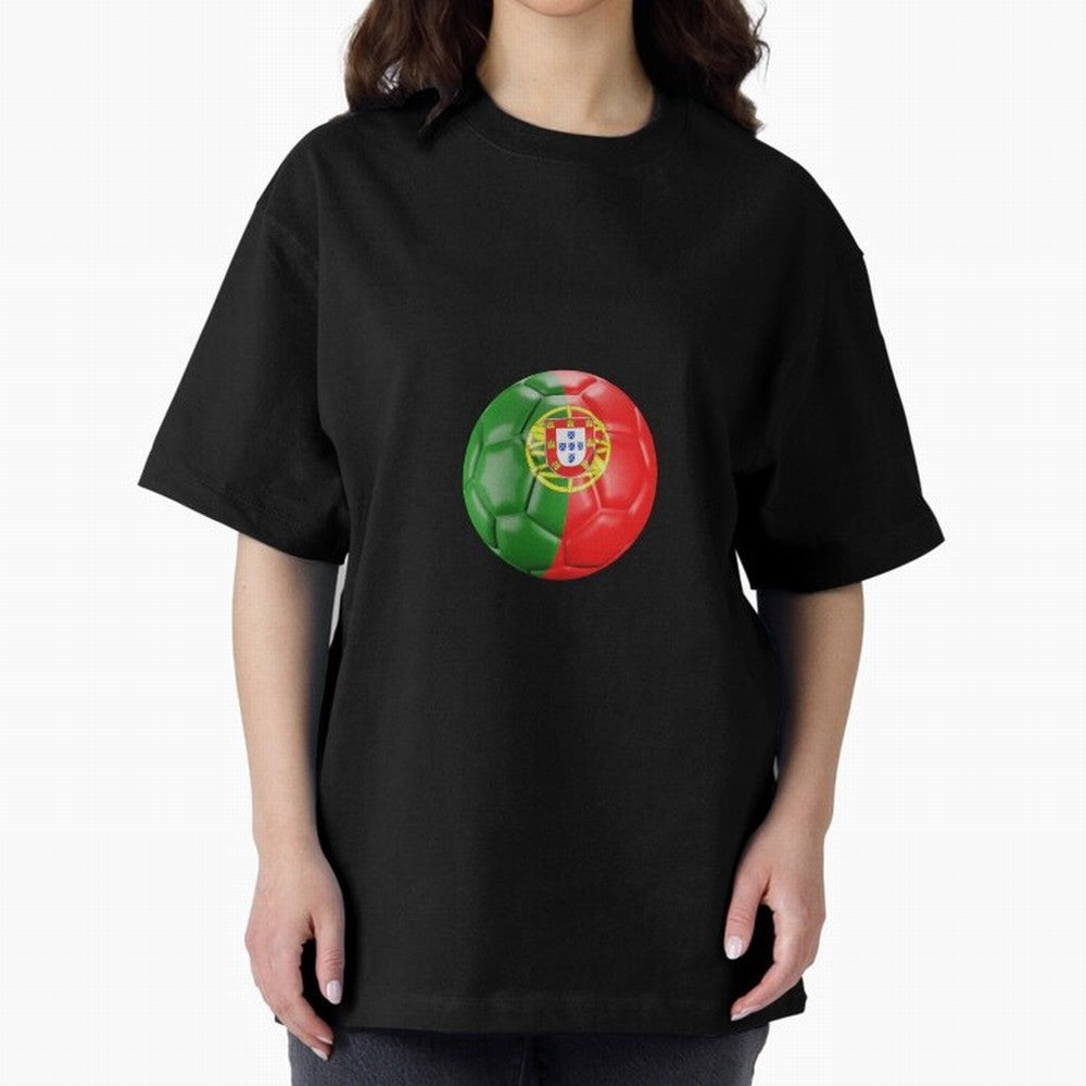 Portugal Oversized T-Shirt Celebrate the Magic of FIFA World Cup 2026 USA Canada Mexico Centered on Messi, France Energy, Match Day Excitement, Supporter Culture, Golden Goals and Global Football Passion; Perfect for Supporters Who Want Bold