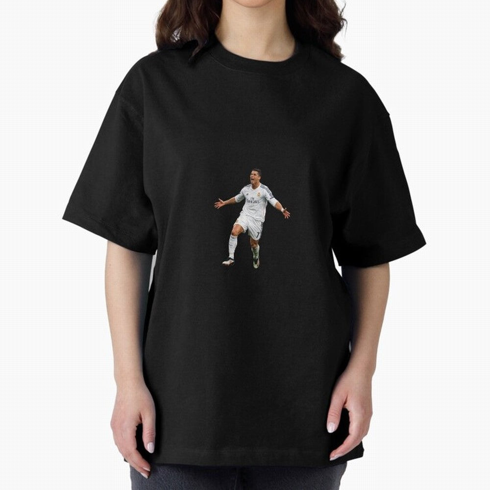 Ronaldo real madrid Oversized T-Shirt Unlock FIFA World Cup 2026 USA Canada Mexico Spirit, Centered on France, Cristiano Ronaldo, Worldwide Fan Energy, Dramatic Goals, Stadium Lights and Championship Celebrations; Perfect for Fans, Collectors,