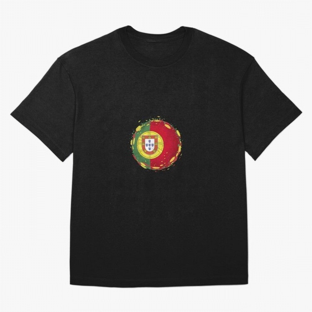 Portugal Oversized T-Shirt Relive the Noise and Pride of FIFA World Cup 2026 for Fans of Messi and Cristiano Ronaldo and Argentina and Brazil, Bringing Vintage Soccer Flavor, Modern Football Stars, National Flags and Final Night Emotion; Built for