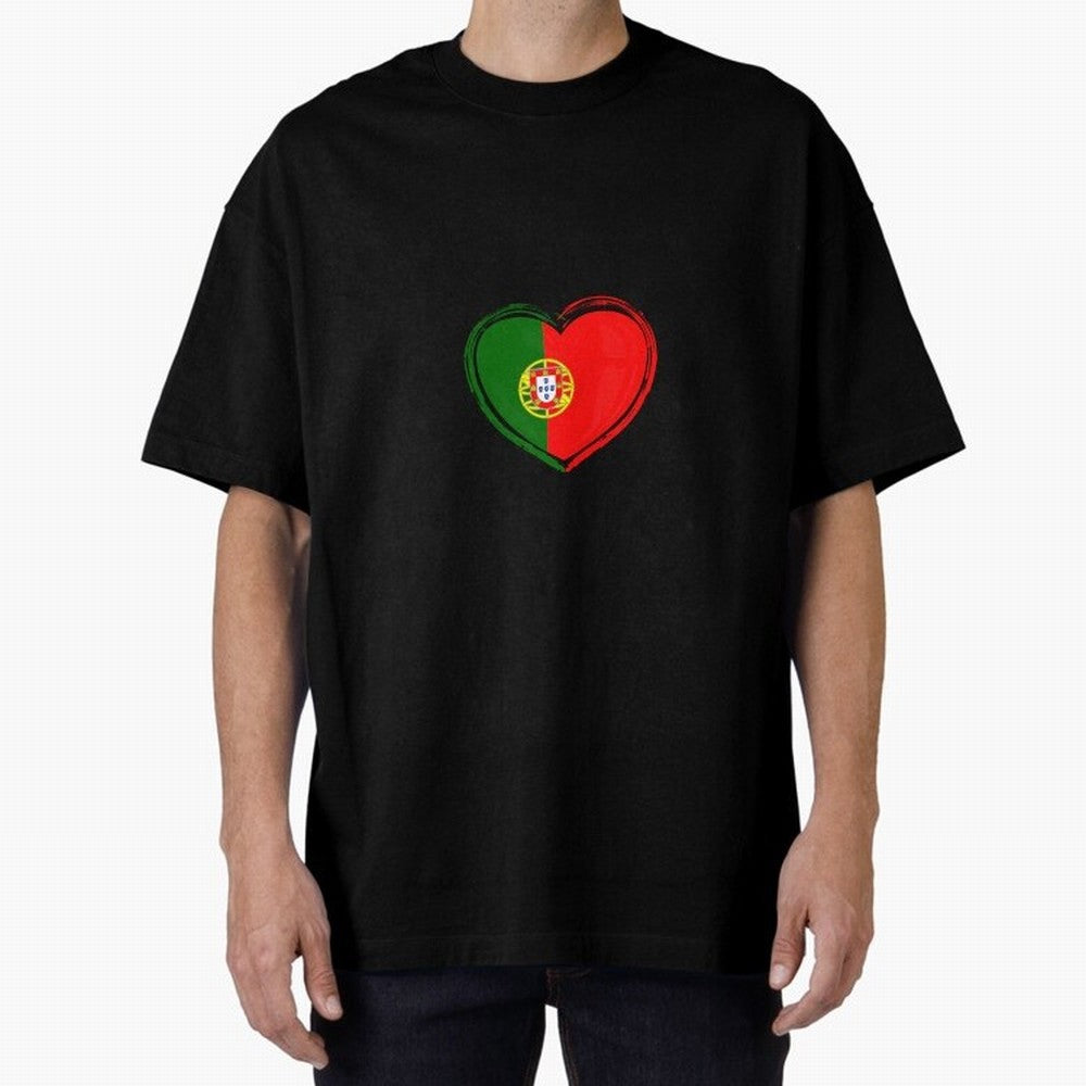 Portugal Oversized T-Shirt Wear the Spirit of FIFA World Cup 2026 Group Stage Built around CR7, Argentina, France and Brazil Energy, Championship Spirit, Famous Goals, Roaring Crowds and International Football Unity; Made for Die Hard Supporters,