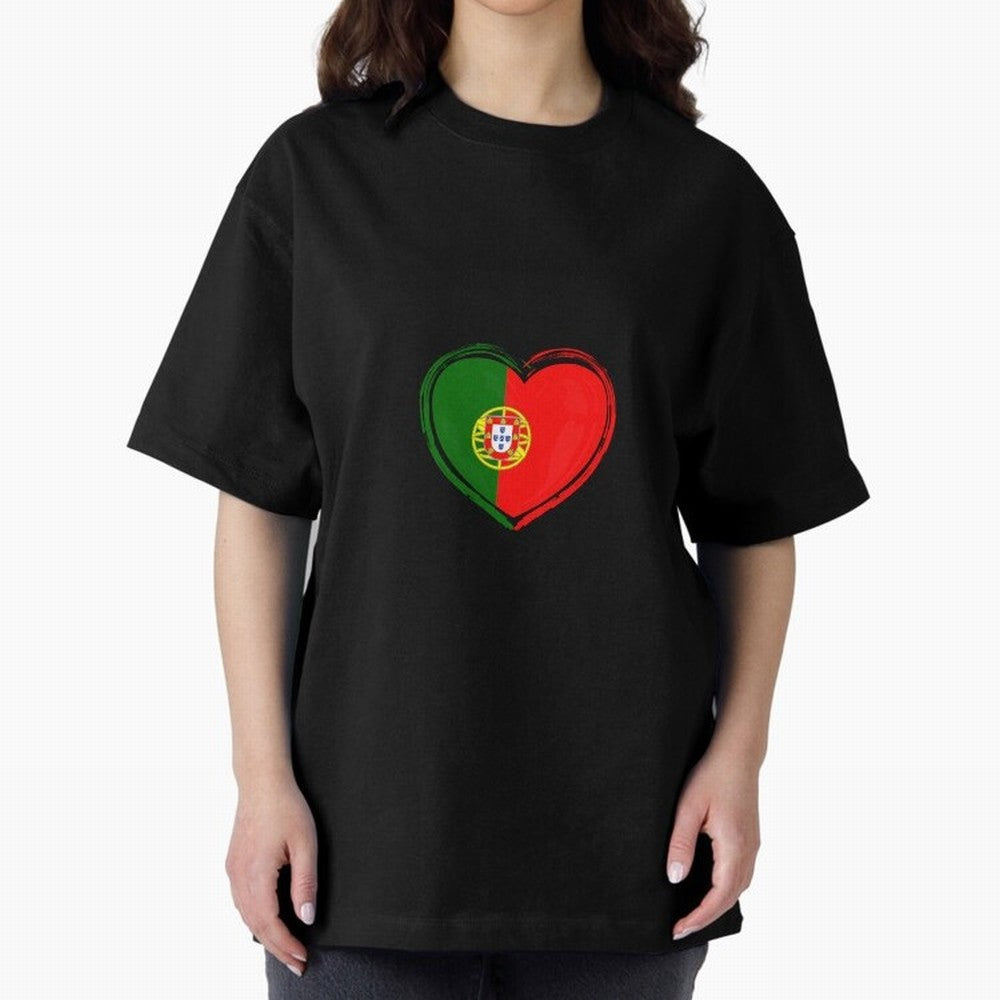 Portugal Oversized T-Shirt Wear the Spirit of FIFA World Cup 2026 Group Stage Built around CR7, Argentina, France and Brazil Energy, Championship Spirit, Famous Goals, Roaring Crowds and International Football Unity; Made for Die Hard Supporters,