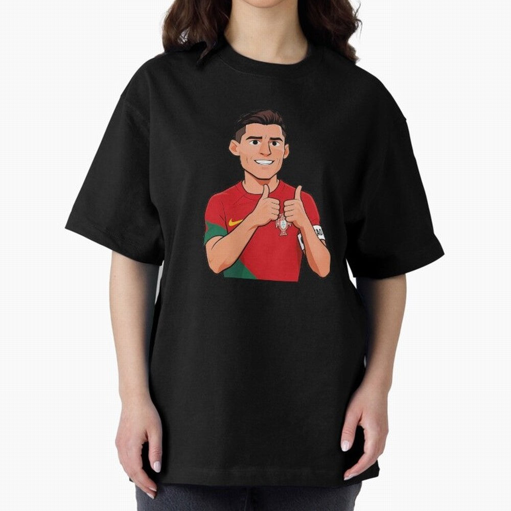 World CUP Cristiano Oversized T-Shirt Celebrate Every Goal in FIFA World Cup 2026 Group Stage Made for Messi, CR7 and Mbappe, Portugal, Spain and Germany Energy, Tournament Hype, Historic Matchups, Family Viewing Parties and Global Sports Pride;