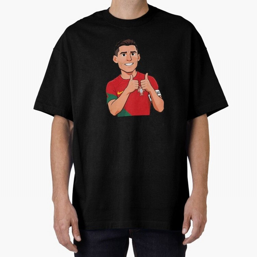 World CUP Cristiano Oversized T-Shirt Celebrate Every Goal in FIFA World Cup 2026 Group Stage Made for Messi, CR7 and Mbappe, Portugal, Spain and Germany Energy, Tournament Hype, Historic Matchups, Family Viewing Parties and Global Sports Pride;