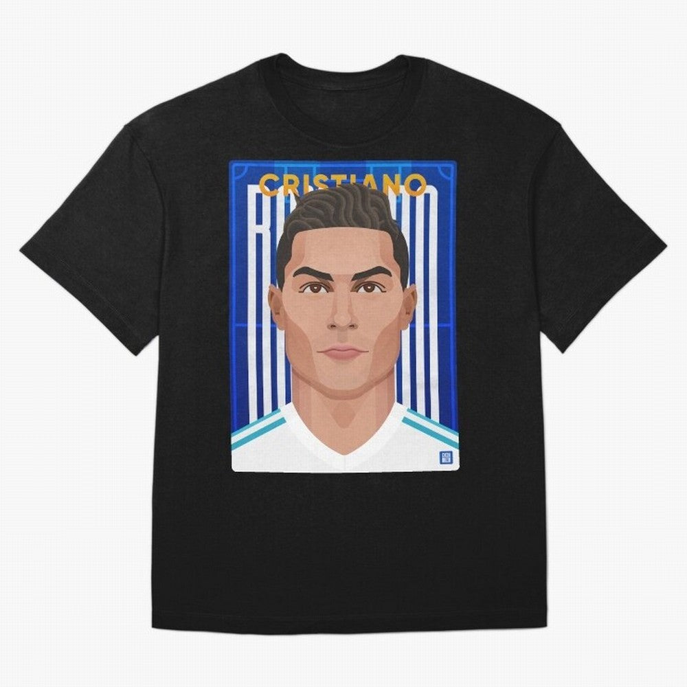 Cristiano Ronaldo (RM) | The Commander Oversized T-Shirt Honor the Beautiful Game during Global Football Passion for FIFA World Cup 2026 Group Stage, Filled with CR7 and Messi, Germany, Football Festival Excitement, Trophy Ambitions, Country