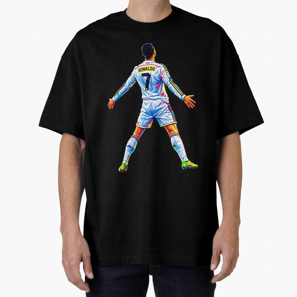 The GOAT Ronaldo Oversized T-Shirt Bring Trophy Dreams to FIFA World Cup 2026 Group Stage for Fans of Haaland and Mbappe and France, Bringing Stadium Memories, Football Loyalty, International Chants and Championship Tradition; Made for Die Hard