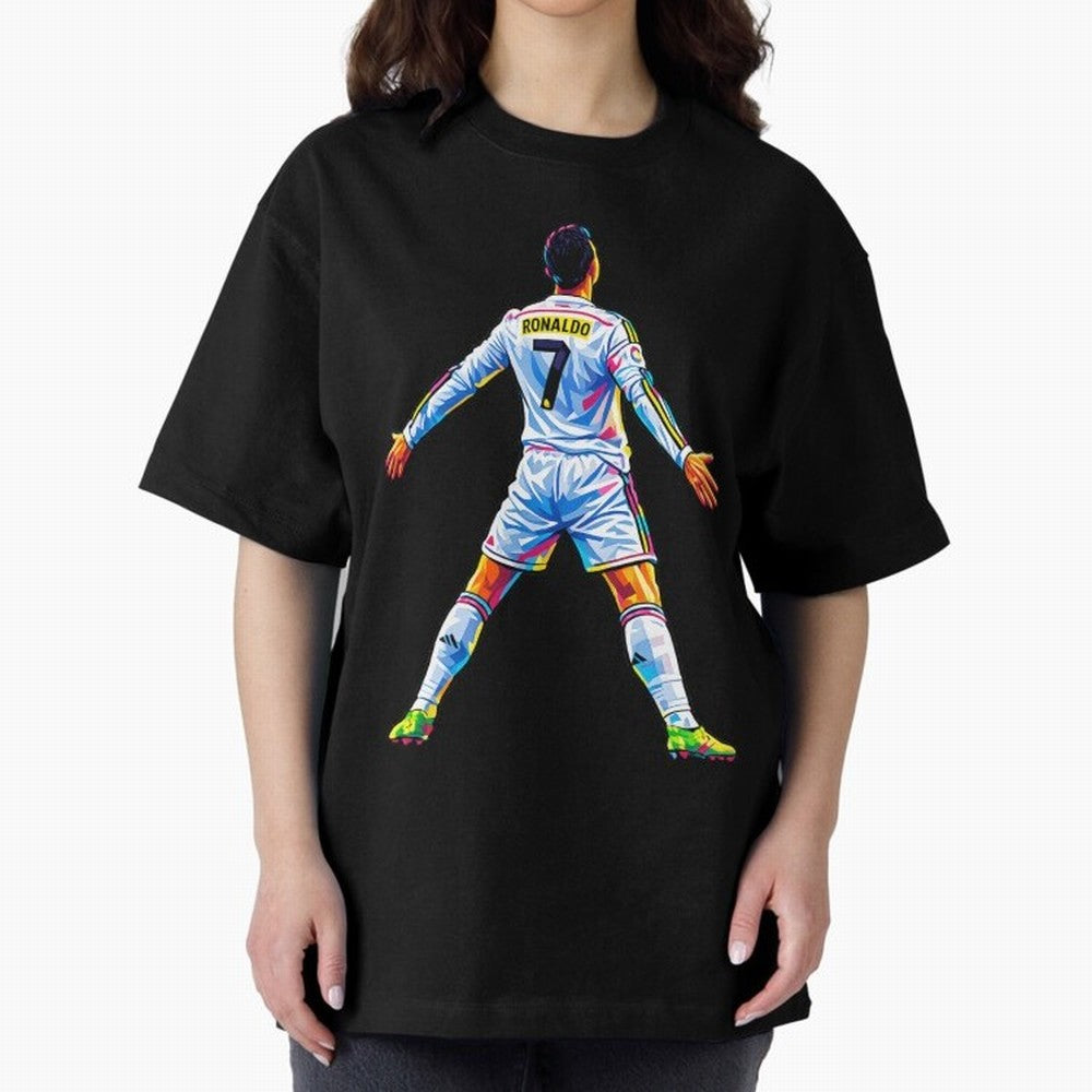 The GOAT Ronaldo Oversized T-Shirt Bring Trophy Dreams to FIFA World Cup 2026 Group Stage for Fans of Haaland and Mbappe and France, Bringing Stadium Memories, Football Loyalty, International Chants and Championship Tradition; Made for Die Hard