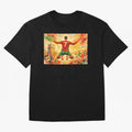 Soccer Player in Mid-Air Celebration Legend CR7 Oversized T-Shirt Support Global Football Passion for FIFA World Cup 2026 USA Canada Mexico, Built around CR7 and Messi, England, France and Netherlands, Worldwide Fan Energy, Dramatic Goals, Stadium