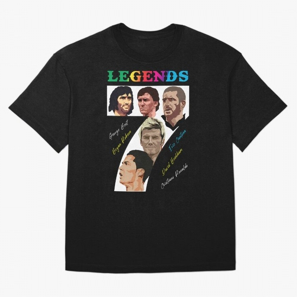 LEGENDS OF FOOTBALL Oversized T-Shirt Create Match Day Hype around FIFA World Cup 2026, Messi, Neymar and Mbappe, Spain, Stadium Chants, National Pride, Trophy Dreams and Unforgettable Football Memories; Made for Die Hard Supporters, Soccer Lovers,