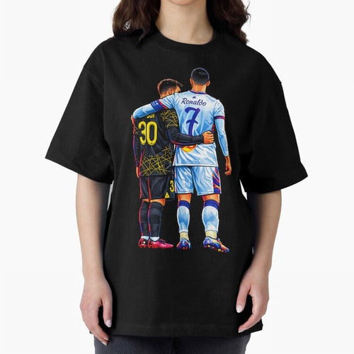 2 GOATS Oversized T-Shirt Turn Football Passion into FIFA World Cup 2026 USA Canada Mexico Connected to Mbappe and Neymar, England and Germany Energy, Stadium Memories, Football Loyalty, International Chants and Championship Tradition; Perfect for