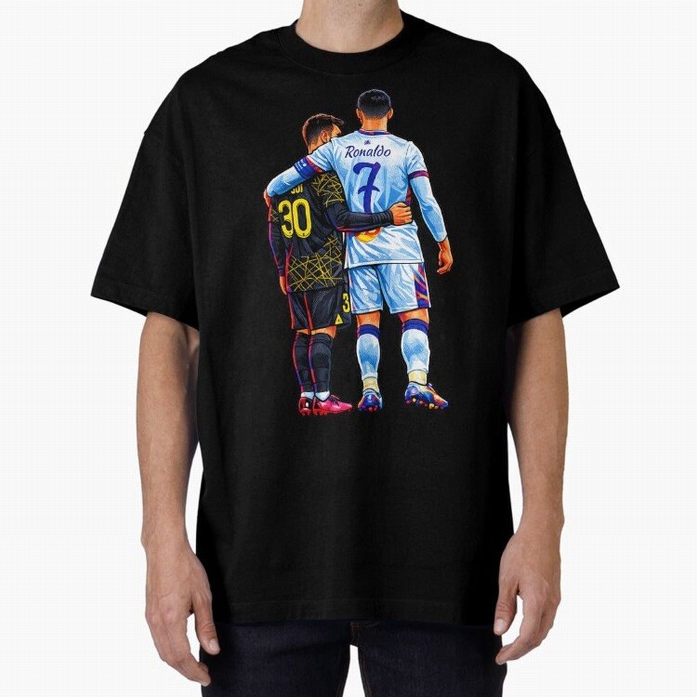2 GOATS Oversized T-Shirt Turn Football Passion into FIFA World Cup 2026 USA Canada Mexico Connected to Mbappe and Neymar, England and Germany Energy, Stadium Memories, Football Loyalty, International Chants and Championship Tradition; Perfect for