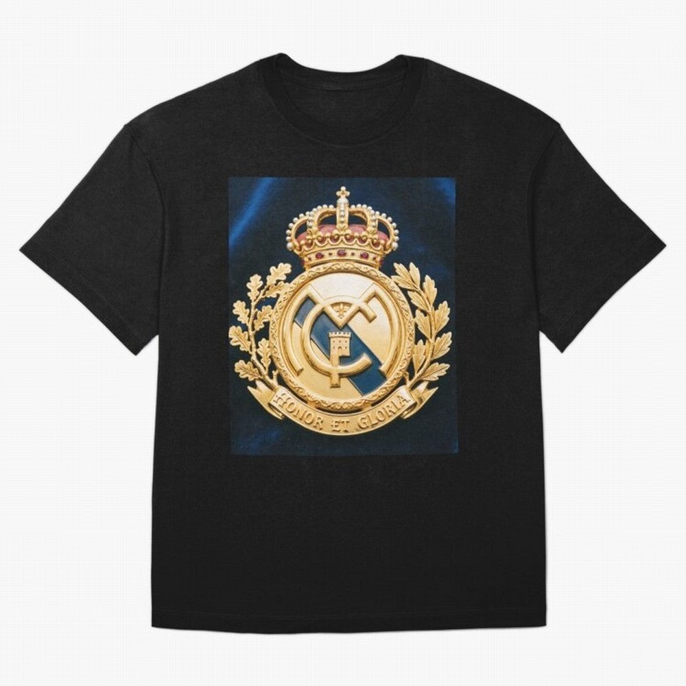 Madrid Honor y Gloria Oversized T-Shirt Honor the Football Icons of FIFA World Cup 2026 USA Canada Mexico Capturing Neymar, Argentina Energy, Retro Football Energy, Iconic Rivalries, Trophy Chase Drama and Stadium Atmosphere; Perfect for Fans,