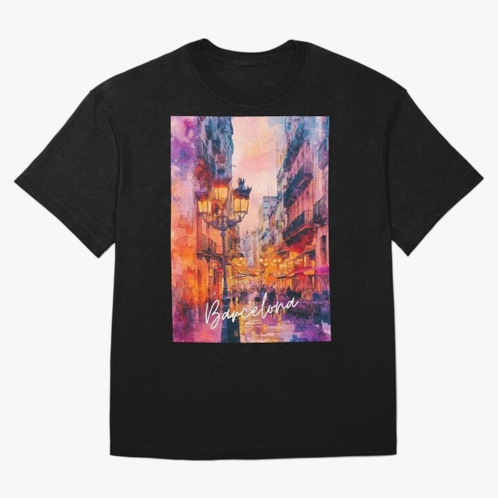 Barcelona Oversized T-Shirt Show Fan Pride Across FIFA World Cup 2026 Group Stage Spirit, Driven by Brazil, Messi, Neymar and Mbappe, Tournament Hype, Historic Matchups, Family Viewing Parties and Global Sports Pride; Great for Watch Parties,