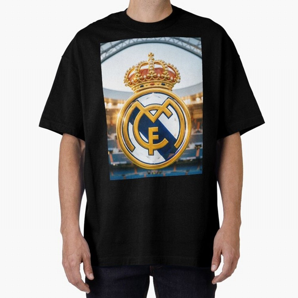 Realeza Madridista Oversized T-Shirt Live the Energy of the FIFA World Cup 2026 USA Canada Mexico Journey through Neymar Highlights, Brazil Pride, Worldwide Fan Energy, Dramatic Goals, Stadium Lights and Championship Celebrations; Great for Watch