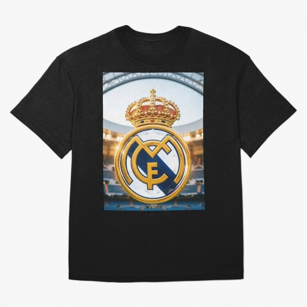 Realeza Madridista Oversized T-Shirt Live the Energy of the FIFA World Cup 2026 USA Canada Mexico Journey through Neymar Highlights, Brazil Pride, Worldwide Fan Energy, Dramatic Goals, Stadium Lights and Championship Celebrations; Great for Watch