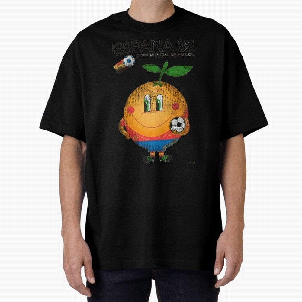 Espana 82 Oversized T-Shirt Bring Trophy Dreams to the FIFA World Cup 2026 USA Canada Mexico Journey through Messi, CR7 and Mbappe Highlights, Brazil Pride, Vintage Soccer Flavor, Modern Football Stars, National Flags and Final Night Emotion;