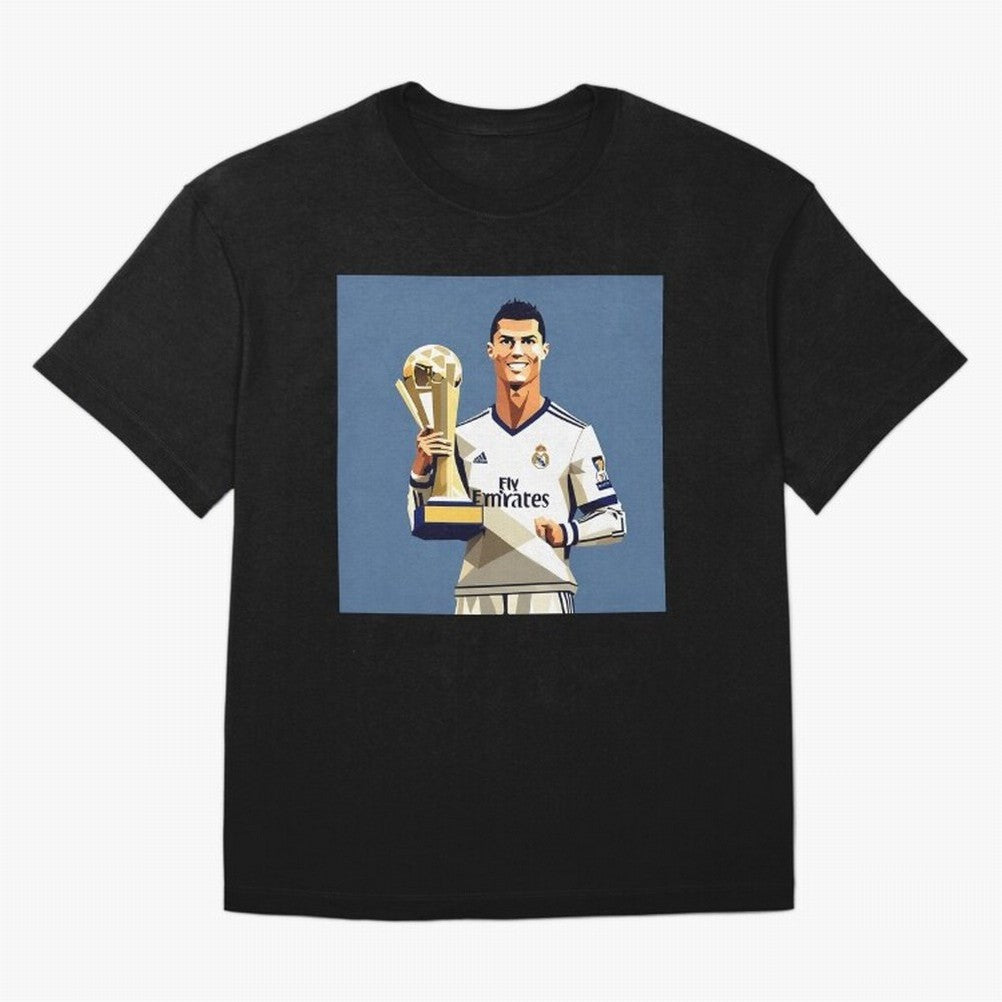 Cristiano Ronaldo Cr7 The Best Artwork Futbol Soccer Oversized T-Shirt Bring Global Tournament Vibes to Global Football Passion for FIFA World Cup 2026 Group Stage, Filled with CR7 and Messi, Argentina and Brazil, Worldwide Fan Energy, Dramatic
