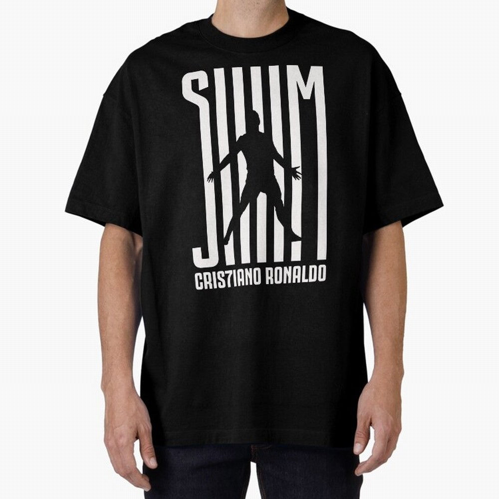Cristiano Ronaldo - SIM Oversized T-Shirt Feel the Heartbeat of Global Football Passion for FIFA World Cup 2026 Group Stage, Made for CR7 and Messi, Netherlands, Championship Spirit, Famous Goals, Roaring Crowds and International Football Unity;