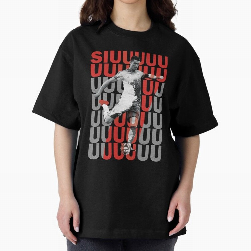 Siuuuuuu Cristiano Ronaldo Oversized T-Shirt Celebrate Supporters United by FIFA World Cup 2026 for Fans of Neymar, Haaland and Cristiano Ronaldo and Argentina, Bringing Football History, Final Match Energy, Crowd Noise and Once in a Lifetime