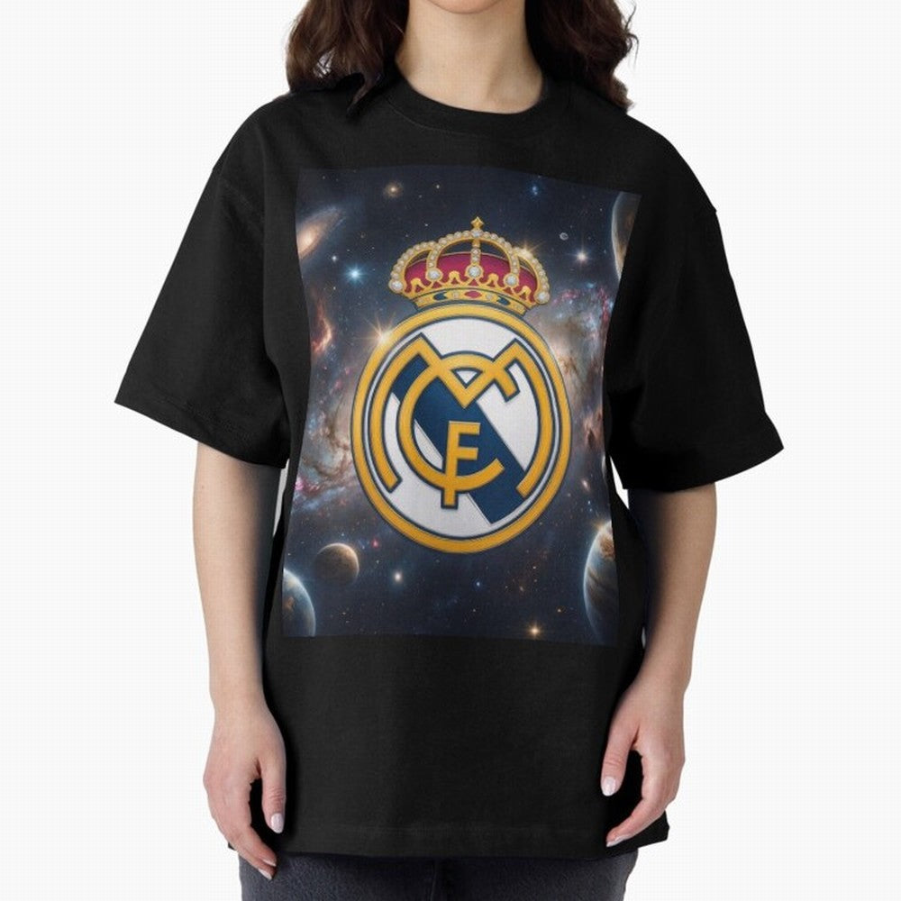 La Galaxia del Real Madrid Oversized T-Shirt Make the Season About the FIFA World Cup 2026 USA Canada Mexico Journey through Haaland and Mbappe Highlights, Portugal, Spain and Germany Pride, Worldwide Fan Energy, Dramatic Goals, Stadium Lights and