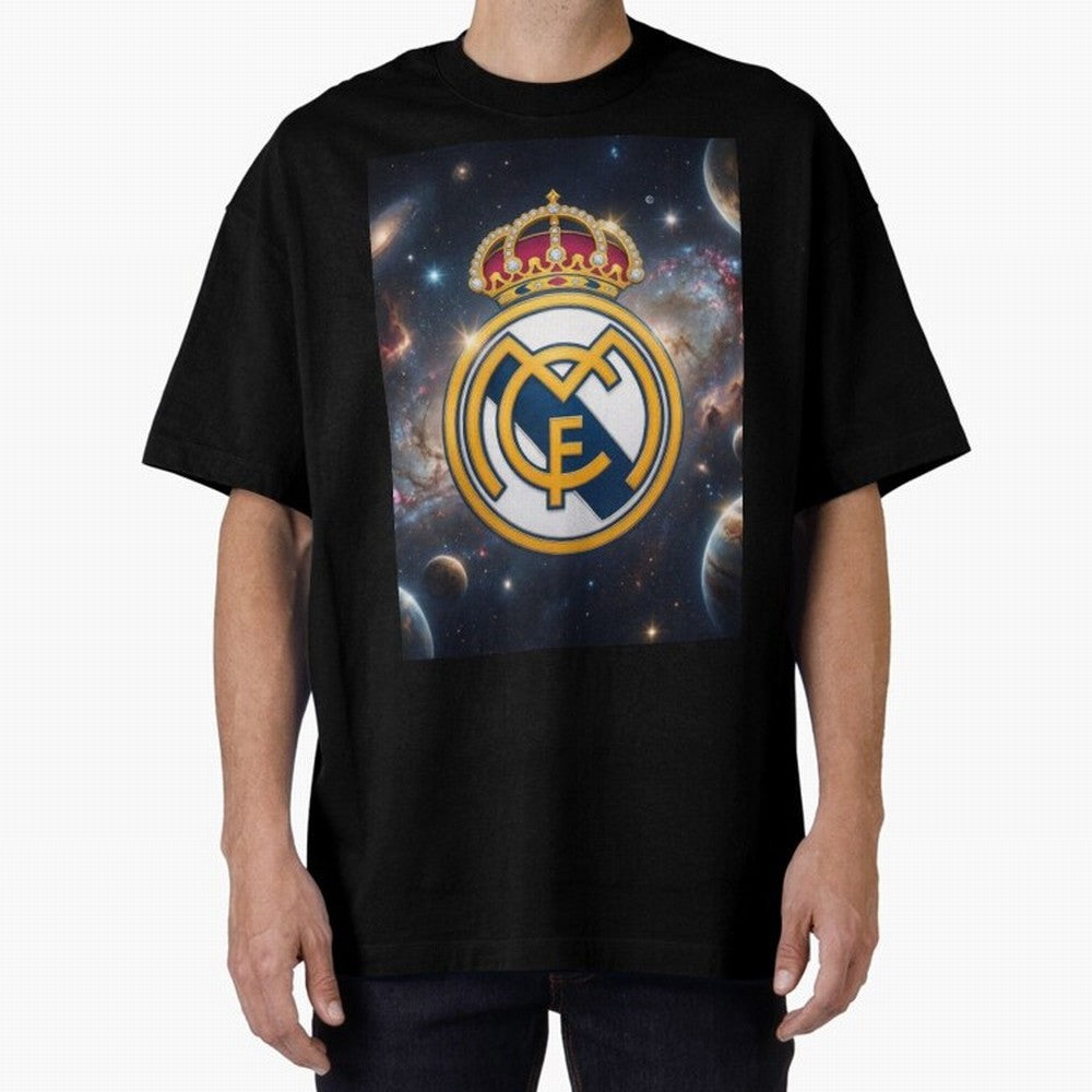 La Galaxia del Real Madrid Oversized T-Shirt Make the Season About the FIFA World Cup 2026 USA Canada Mexico Journey through Haaland and Mbappe Highlights, Portugal, Spain and Germany Pride, Worldwide Fan Energy, Dramatic Goals, Stadium Lights and