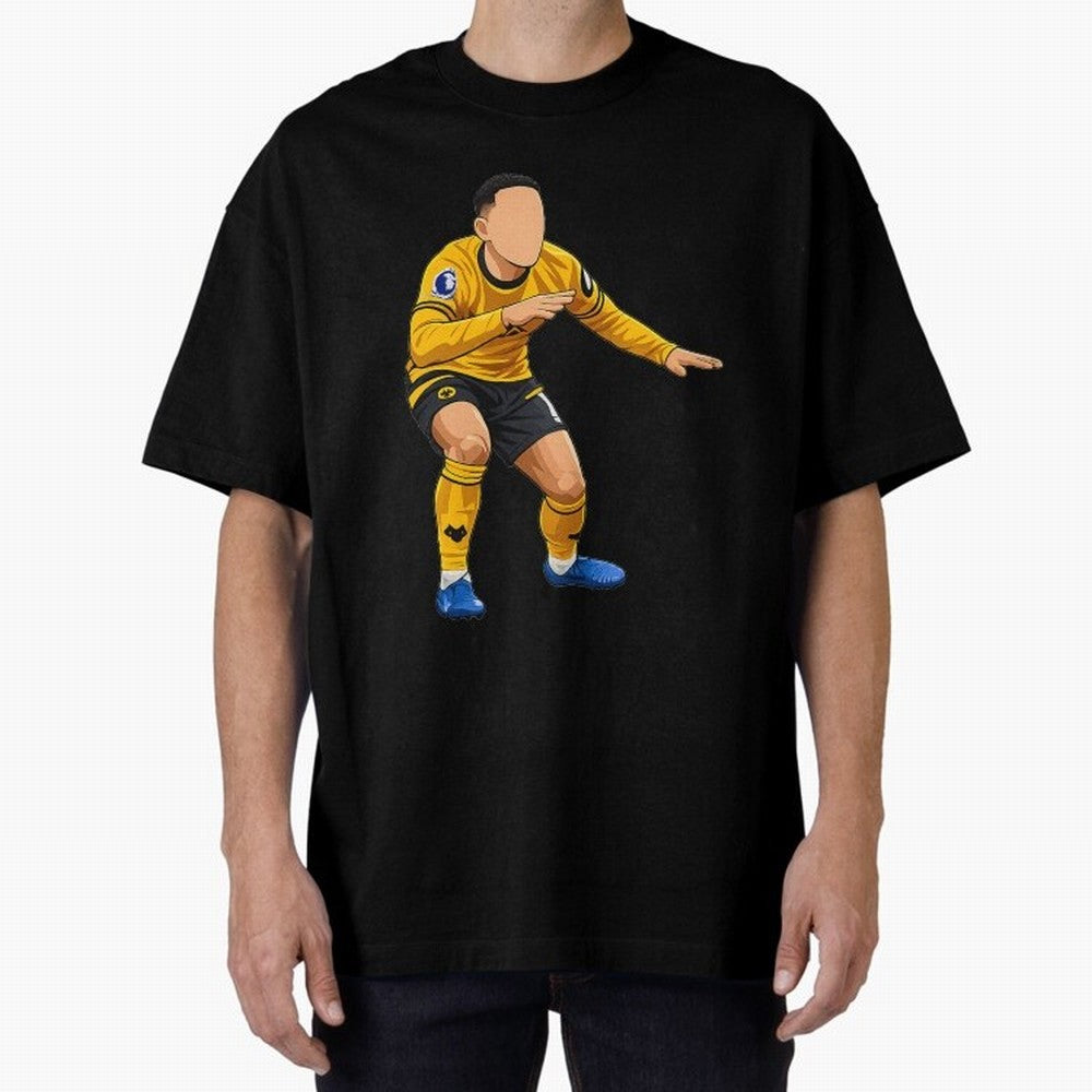Matheus Cunha Goal Celebration Dance Oversized T-Shirt Discover Match Day Hype around FIFA World Cup 2026 USA Canada Mexico, CR7 and Messi, Argentina and Brazil, Retro Football Energy, Iconic Rivalries, Trophy Chase Drama and Stadium Atmosphere;