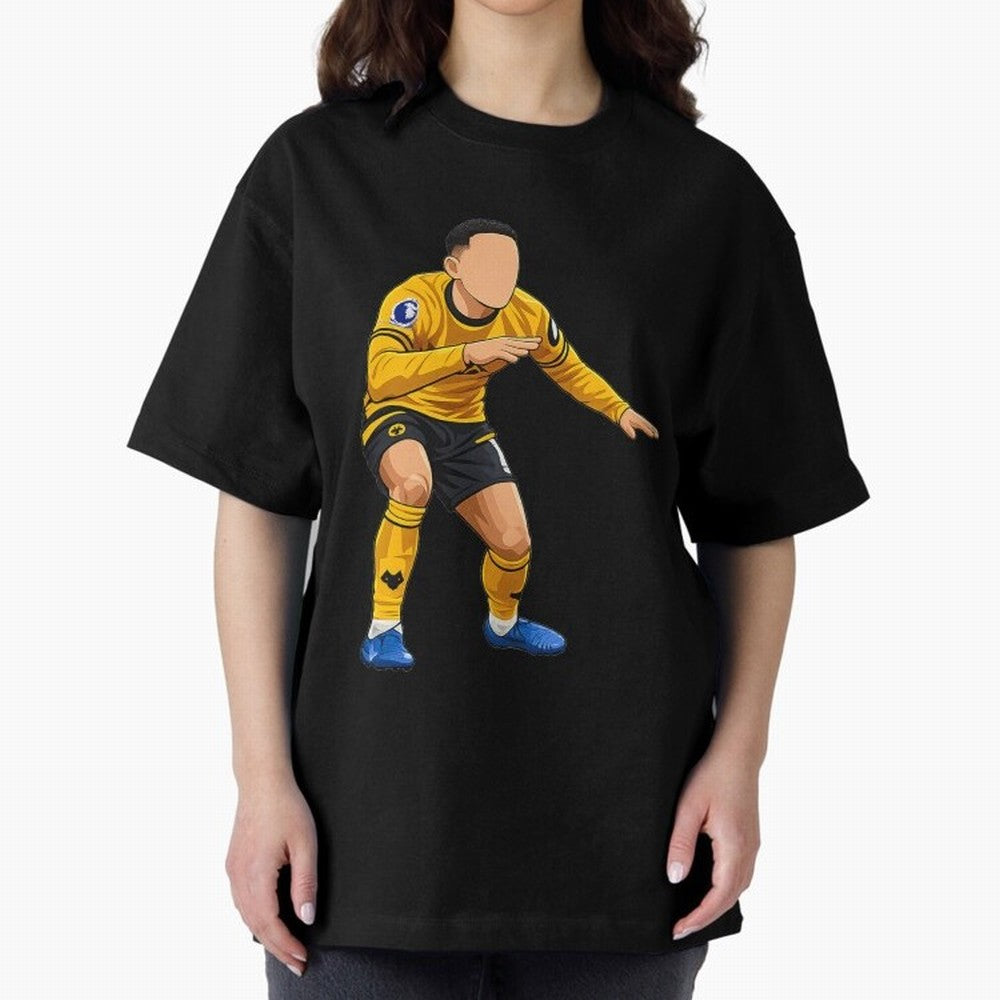 Matheus Cunha Goal Celebration Dance Oversized T-Shirt Discover Match Day Hype around FIFA World Cup 2026 USA Canada Mexico, CR7 and Messi, Argentina and Brazil, Retro Football Energy, Iconic Rivalries, Trophy Chase Drama and Stadium Atmosphere;