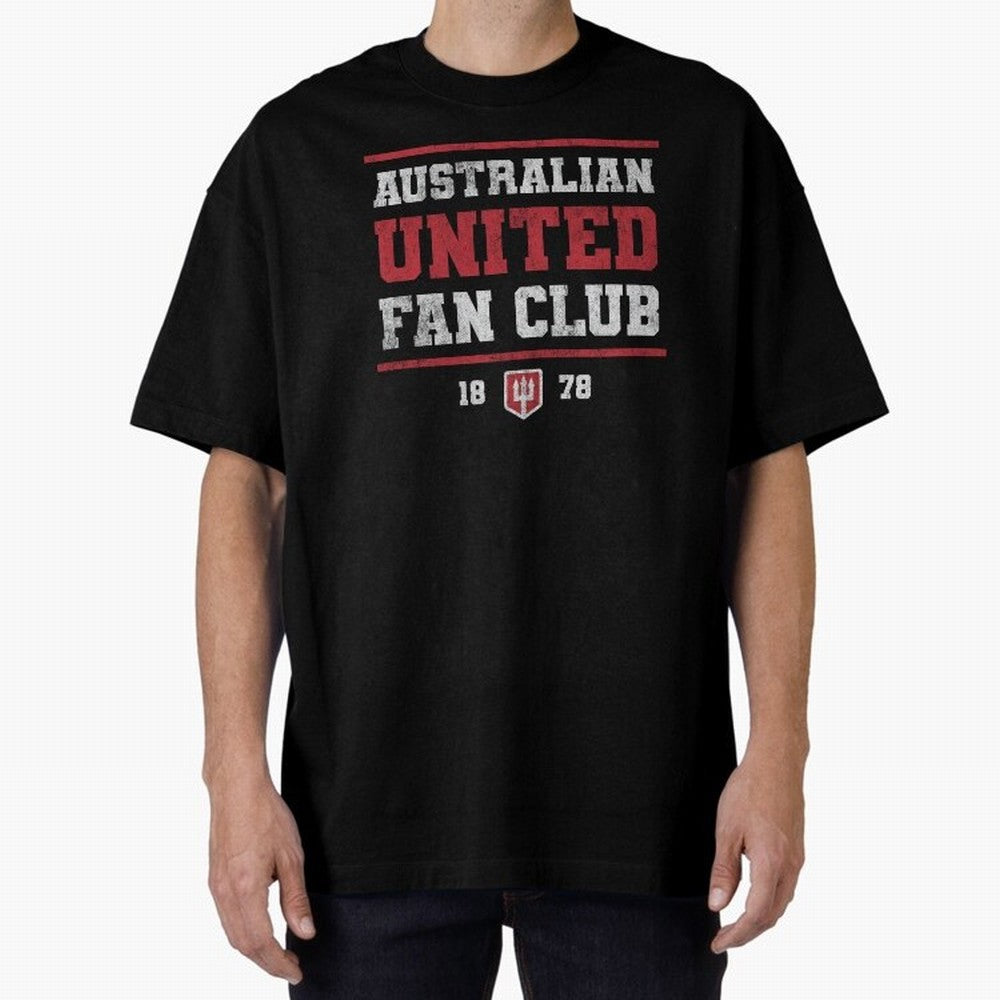 Australian United Fan Club Oversized T-Shirt Make the Season About FIFA World Cup 2026 Group Stage Connected to Haaland, Argentina, France and Brazil Energy, Championship Spirit, Famous Goals, Roaring Crowds and International Football Unity; Ideal