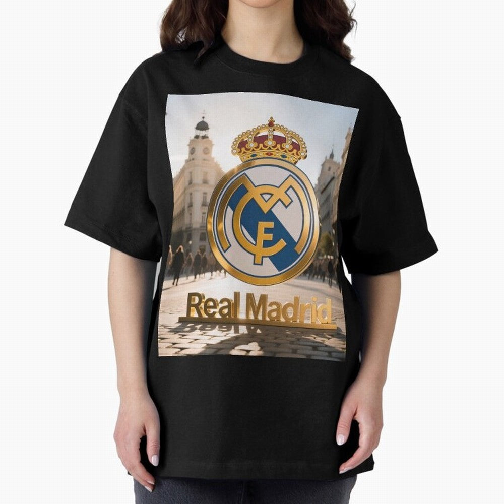 As¨ª as¨ª as¨ª Gana el Madrid Oversized T-Shirt Showcase Match Day Hype around FIFA World Cup 2026, Messi and Cristiano Ronaldo, France, Match Day Excitement, Supporter Culture, Golden Goals and Global Football Passion; Made for Die Hard