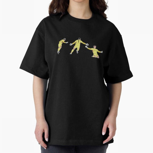 Anatoliy Trubin Last Minute Header Goal Celebration Oversized T-Shirt Feel International Energy from Global Football Passion for FIFA World Cup 2026, Driven by Cristiano Ronaldo, Haaland and CR7, France, Stadium Memories, Football Loyalty,