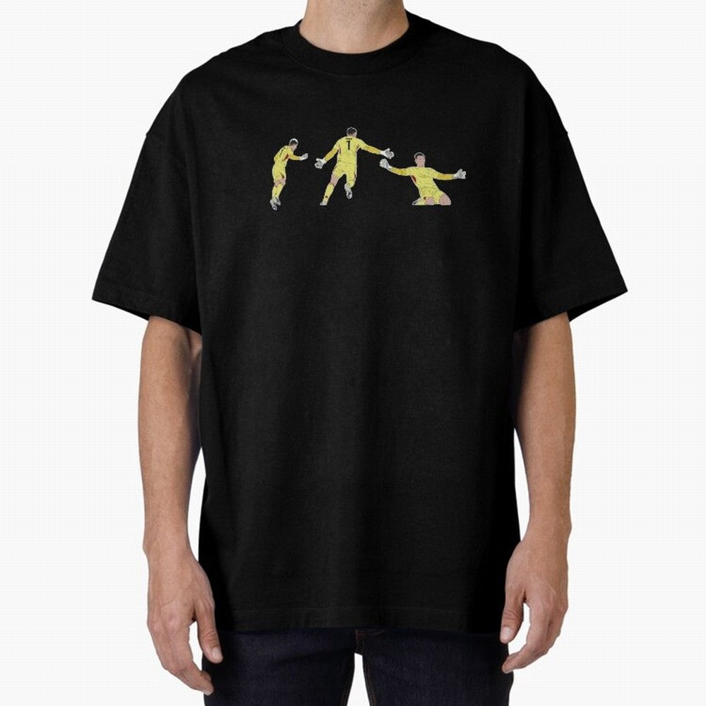 Anatoliy Trubin Last Minute Header Goal Celebration Oversized T-Shirt Feel International Energy from Global Football Passion for FIFA World Cup 2026, Driven by Cristiano Ronaldo, Haaland and CR7, France, Stadium Memories, Football Loyalty,