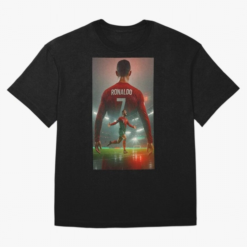 Christiano Ronaldo Oversized T-Shirt Show Fan Pride Across FIFA World Cup 2026 USA Canada Mexico Spirit, Connected to Netherlands, Haaland and Mbappe, Football Passion, Legendary Performances, Festival Vibes and Supporter Community; Ideal for