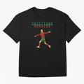 Ronaldo Oversized T-Shirt Celebrate Fan Culture around FIFA World Cup 2026 Group Stage Spirit, Centered on Portugal, Messi, Vintage Soccer Flavor, Modern Football Stars, National Flags and Final Night Emotion; Ideal for Football Dads, Football