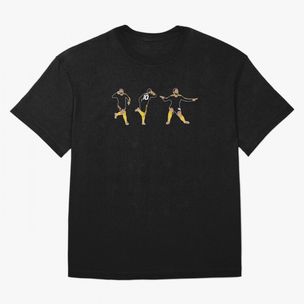Matheus Cunha Goal Celebration Dance Trio Minimalist Oversized T-Shirt Live for the Drama of Match Day Hype around FIFA World Cup 2026 Group Stage, Neymar, Argentina, France and Brazil, Tournament Hype, Historic Matchups, Family Viewing Parties and