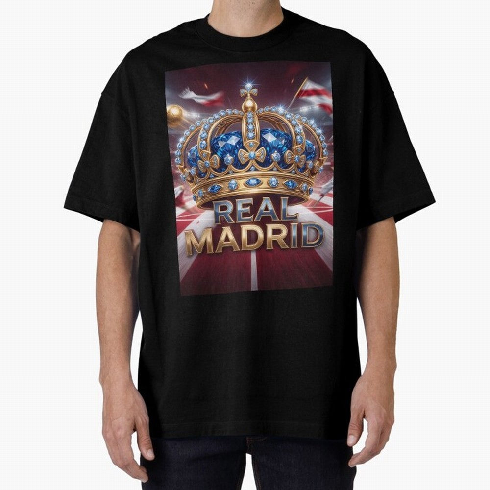 The Diamond of Real Madrid Oversized T-Shirt Bring Retro Soccer Energy to FIFA World Cup 2026 Group Stage Spirit, Driven by Portugal, Spain and Germany, Haaland and Mbappe, Football History, Final Match Energy, Crowd Noise and Once in a Lifetime
