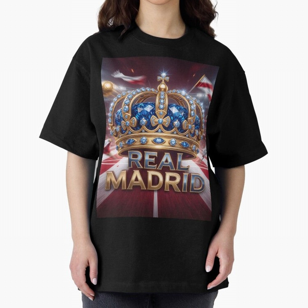 The Diamond of Real Madrid Oversized T-Shirt Bring Retro Soccer Energy to FIFA World Cup 2026 Group Stage Spirit, Driven by Portugal, Spain and Germany, Haaland and Mbappe, Football History, Final Match Energy, Crowd Noise and Once in a Lifetime