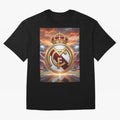 Tormenta del F¨²tbol Oversized T-Shirt Capture the FIFA World Cup 2026 Journey through CR7 and Messi Highlights, Portugal Pride, Football Passion, Legendary Performances, Festival Vibes and Supporter Community; Perfect for People Who Love