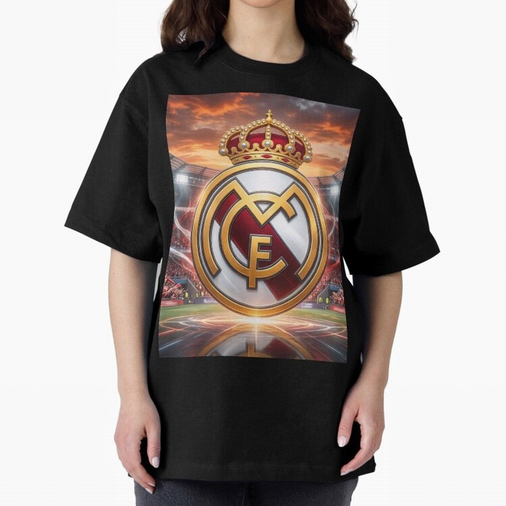 Tormenta del F¨²tbol Oversized T-Shirt Capture the FIFA World Cup 2026 Journey through CR7 and Messi Highlights, Portugal Pride, Football Passion, Legendary Performances, Festival Vibes and Supporter Community; Perfect for People Who Love