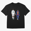 Cristiano Ronaldo And Messi Oversized T-Shirt Bring Legendary Rivalry Energy to the FIFA World Cup 2026 Journey through Mbappe Highlights, England Pride, Worldwide Fan Energy, Dramatic Goals, Stadium Lights and Championship Celebrations; Made for
