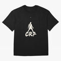 Cristiano Ronaldo CR7 Minimalist Silhouette Football Art Oversized T-Shirt Bring Champion Energy into Global Football Passion for FIFA World Cup 2026 Group Stage, Featuring Neymar, Haaland and Cristiano Ronaldo, Spain and Netherlands, Vintage