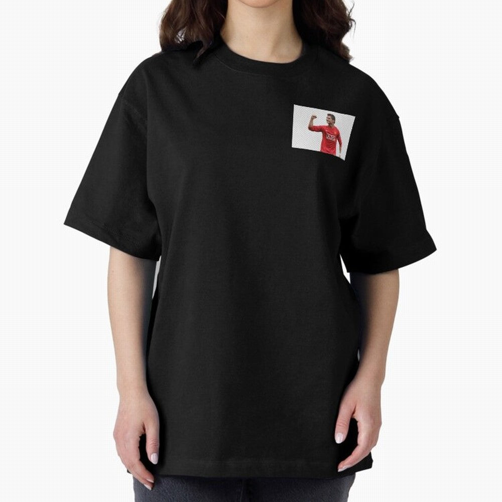 Cristiano Ronaldo Oversized T-Shirt Stand Out with Spirit from Match Day Hype around FIFA World Cup 2026 Group Stage, Messi, CR7 and Mbappe, England, Match Day Excitement, Supporter Culture, Golden Goals and Global Football Passion; Perfect for