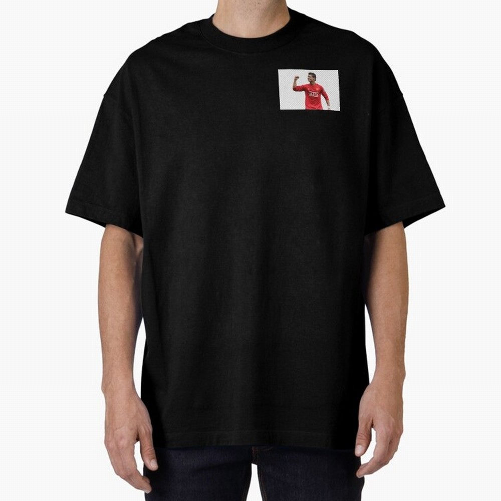 Cristiano Ronaldo Oversized T-Shirt Stand Out with Spirit from Match Day Hype around FIFA World Cup 2026 Group Stage, Messi, CR7 and Mbappe, England, Match Day Excitement, Supporter Culture, Golden Goals and Global Football Passion; Perfect for