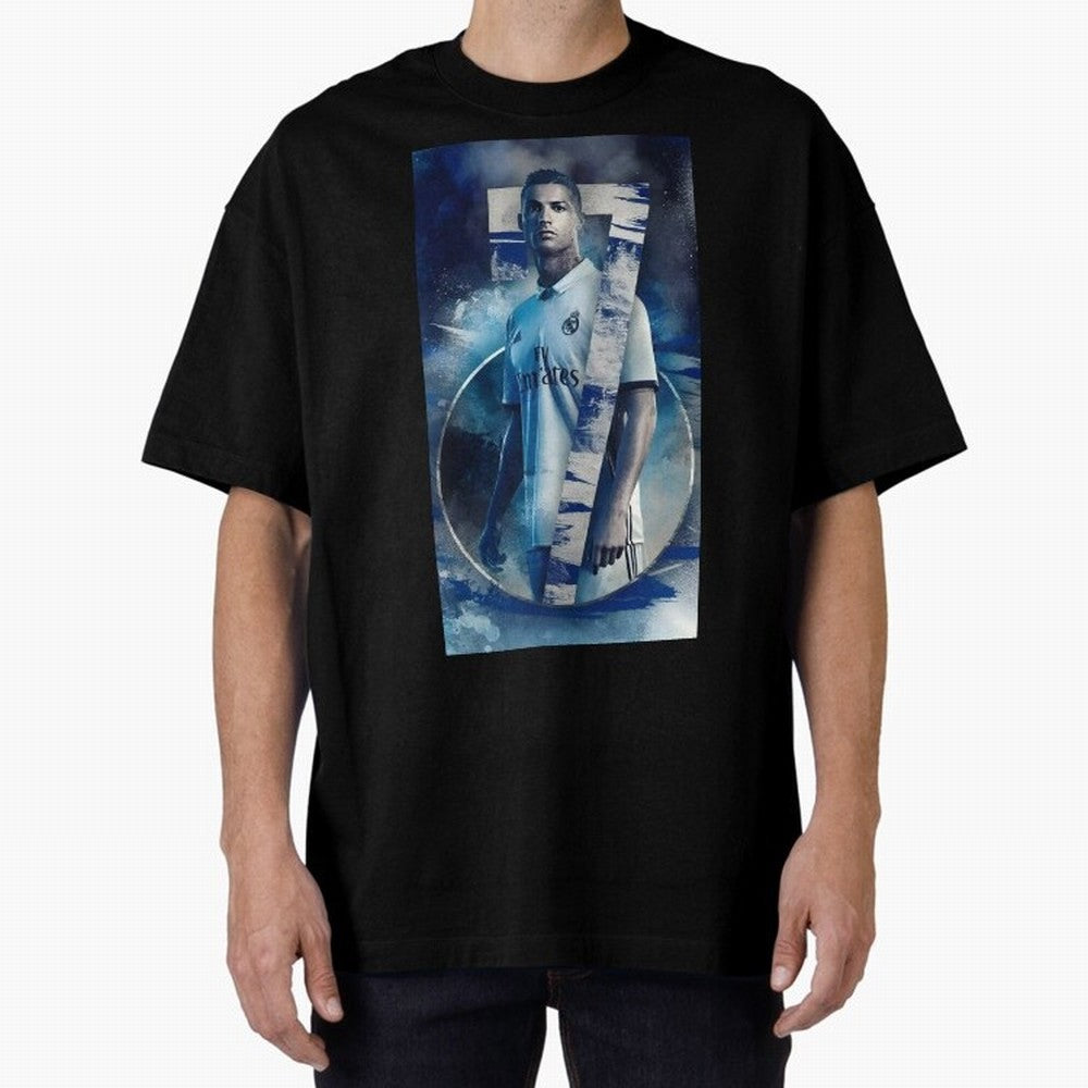 Cr7 art design wallpaper Oversized T-Shirt Fuel Your Fan Pride for Match Day Hype around FIFA World Cup 2026 USA Canada Mexico, Cristiano Ronaldo, England and Germany, Stadium Memories, Football Loyalty, International Chants and Championship
