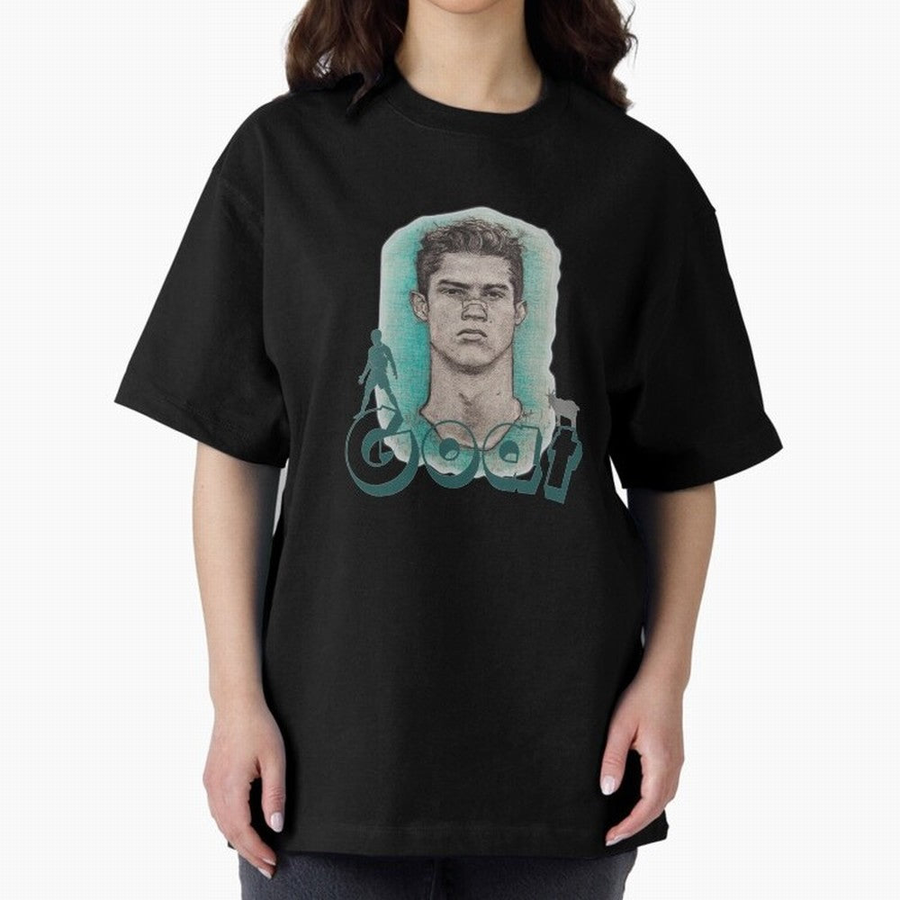 Cristiano Ronaldo - The Goat Oversized T-Shirt Show Love for Legendary Goals in Match Day Hype around FIFA World Cup 2026, Mbappe, England, Sports Nostalgia, International Competition, Famous Players and Unforgettable Victories; Perfect for People