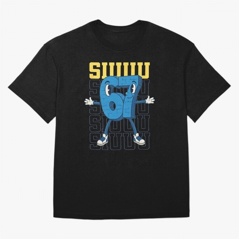 Funny Siuuu 67 Six Seven Soccer Shirt Oversized T-Shirt Discover Match Day Hype around FIFA World Cup 2026 USA Canada Mexico, CR7 and Messi, Argentina and Brazil, Retro Football Energy, Iconic Rivalries, Trophy Chase Drama and Stadium Atmosphere;