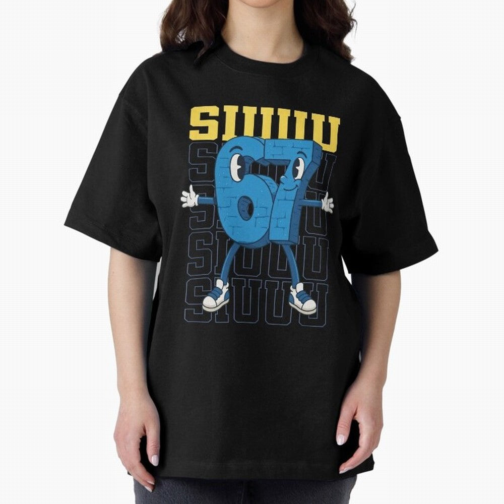 Funny Siuuu 67 Six Seven Soccer Shirt Oversized T-Shirt Discover Match Day Hype around FIFA World Cup 2026 USA Canada Mexico, CR7 and Messi, Argentina and Brazil, Retro Football Energy, Iconic Rivalries, Trophy Chase Drama and Stadium Atmosphere;