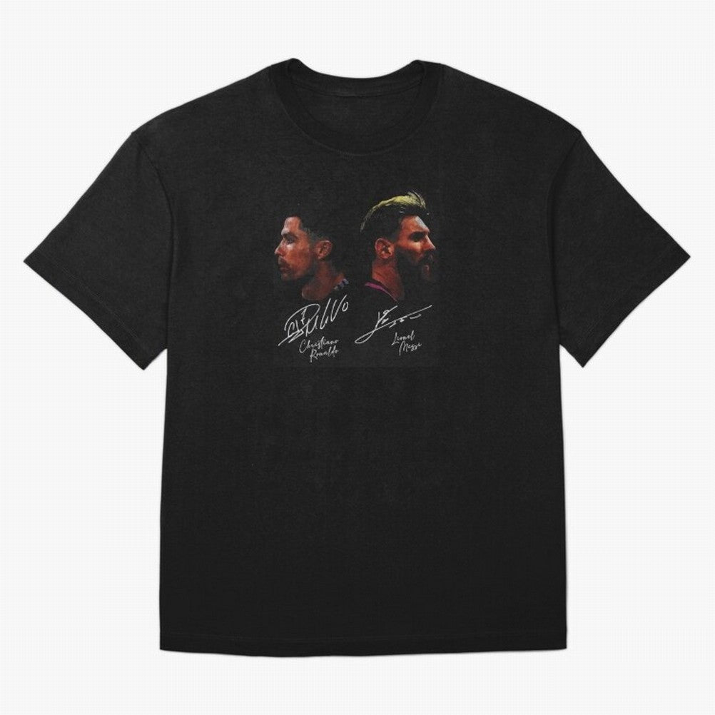 Cristiano Ronaldo & Lionel Messi Signature Oversized T-Shirt Make Every Kick Count in FIFA World Cup 2026 Highlighting Cristiano Ronaldo, Haaland and CR7, Brazil Energy, Fan Favorite Moments, National Team Passion, Big Match Drama and Soccer