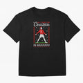 All I Want For Christmas Is Siuu Funny Christmas Festive Knitted Oversized T-Shirt Show Fan Pride Across FIFA World Cup 2026 Spirit, Capturing Netherlands, Messi, Neymar and Mbappe, Vintage Soccer Flavor, Modern Football Stars, National Flags and