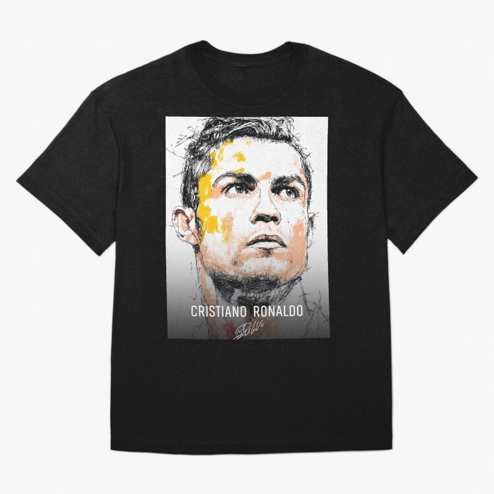 Cristiano Ronaldo Cr7 Football Soccer Player Icon Legend Power Oversized T-Shirt Celebrate the Stars of FIFA World Cup 2026 Group Stage Spirit, Highlighting England, France and Netherlands, Messi and Cristiano Ronaldo, Vintage Soccer Flavor, Modern