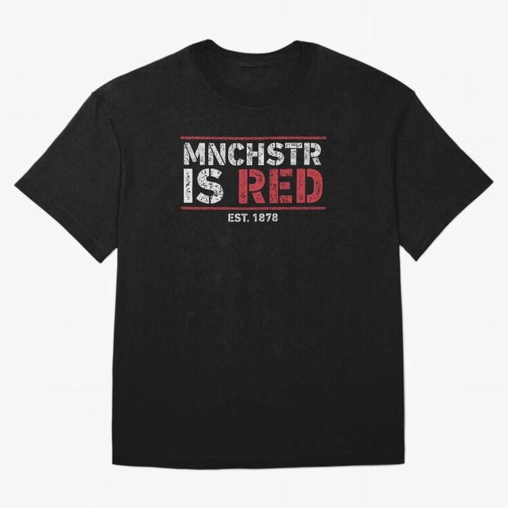 Manchester Is Red Oversized T-Shirt Mark FIFA World Cup 2026 Spirit, Inspired by Brazil, Portugal and Argentina, Haaland, Classic Soccer Heritage, Championship Pressure, Fan Loyalty and International Pride; Made for Die Hard Supporters, Soccer