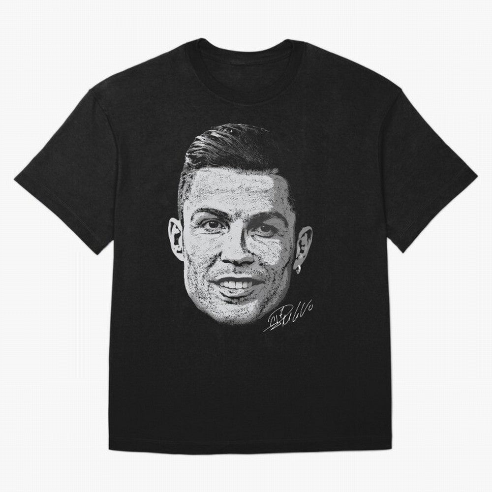 Cristiano Ronaldo Signed Oversized T-Shirt Live the Energy of Match Day Hype around FIFA World Cup 2026 Group Stage, Messi, Neymar and Mbappe, England and Germany, Champion Mindset, Group Stage Buzz, Knockout Tension and Passionate Fan Culture;